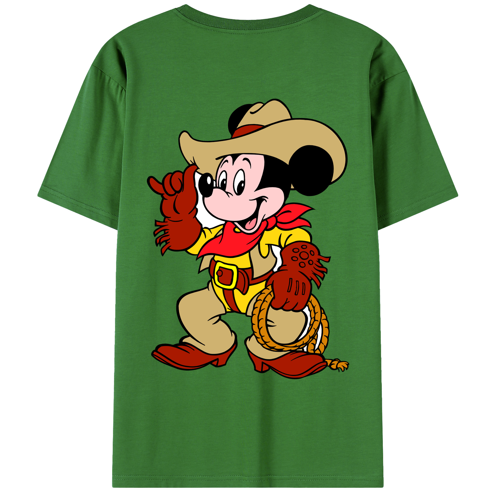 （画像用） ミッキーマウス Mickey Mouse レディース半袖Tシャツ(バックプリント)